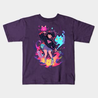 Cat adventure time Kids T-Shirt